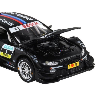 Машина "АВТОПАНОРАМА" BMW M3 DTM, черный, 1/32, свет, звук, инерция, в/к 17,5*13,5*9 см
