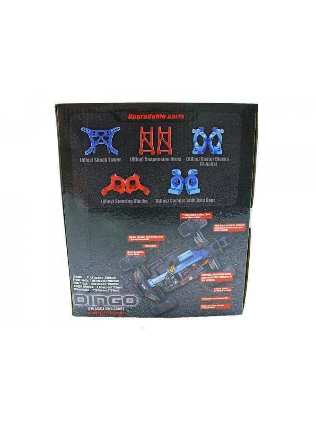 Радиоуправляемый монстр Remo Hobby SMAX Brushless (красный) 4WD 2.4G 1/16 RTR