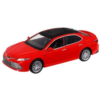 Машина "АВТОПАНОРАМА" Toyota Camry, красный, 1/32, свет, звук, инерция, в/к 17,5*13,5*9 см