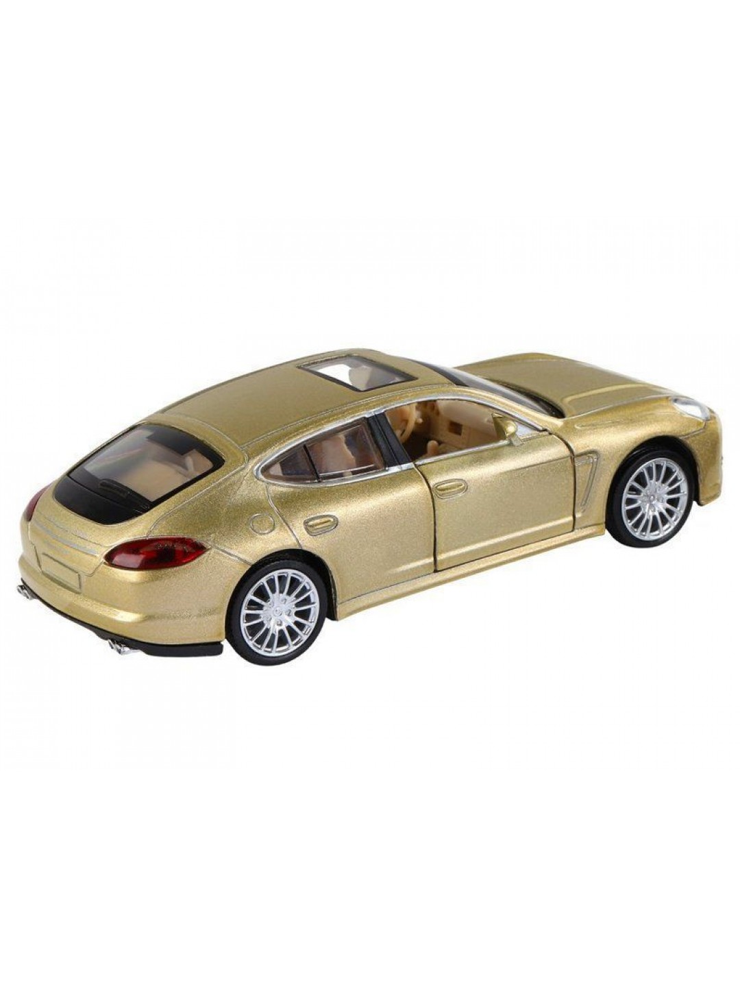 Машина "АВТОПАНОРАМА" Porsche Panamera S, золотой, 1/32, свет, звук, инерция, в/к 17,5*13,5*9 см