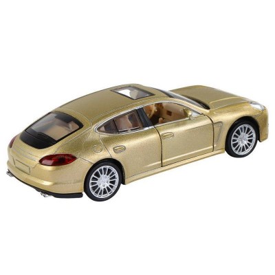 Машина "АВТОПАНОРАМА" Porsche Panamera S, золотой, 1/32, свет, звук, инерция, в/к 17,5*13,5*9 см