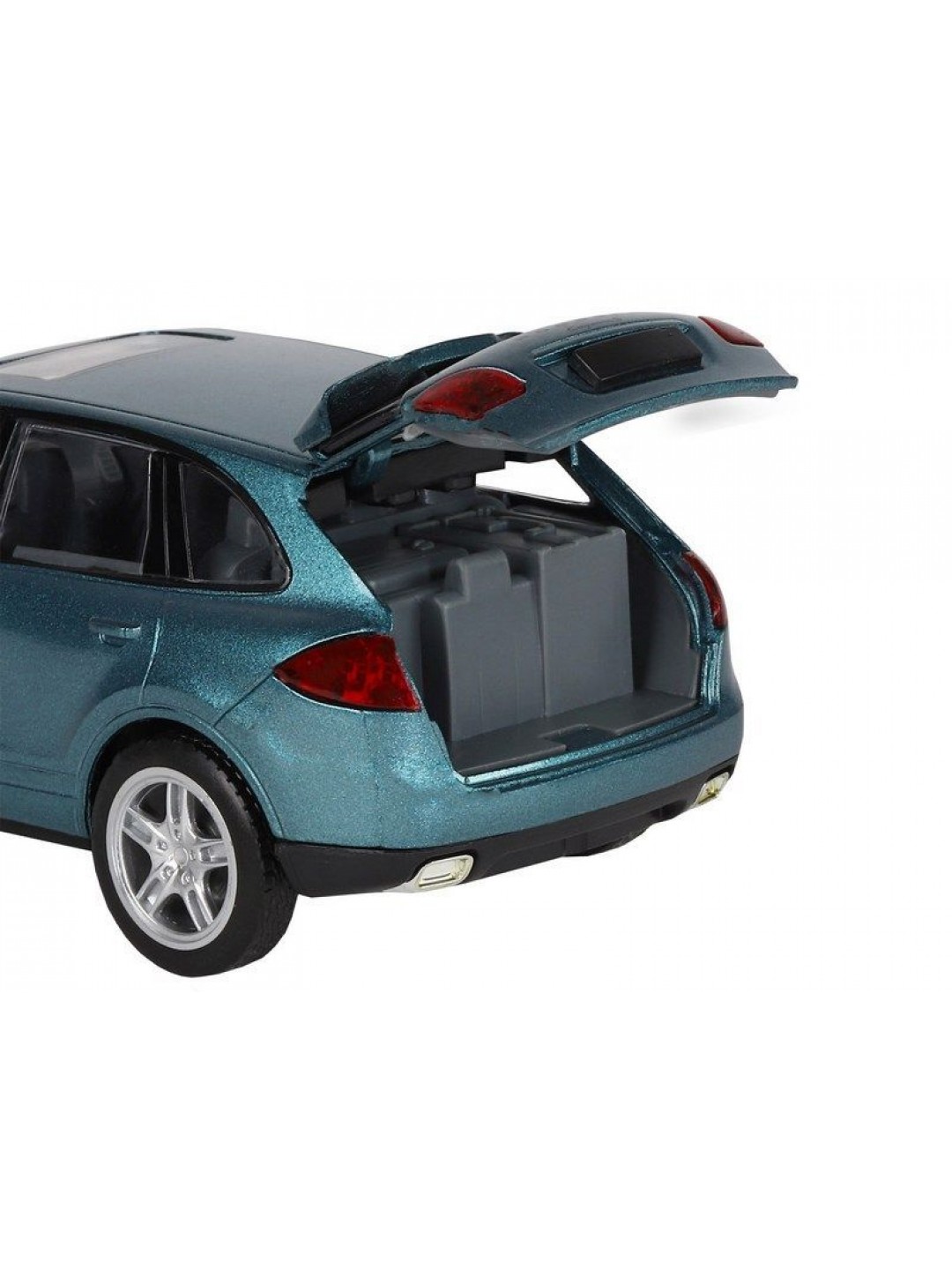 Машина "АВТОПАНОРАМА" Porsche Cayenne S, голубой, 1/32, свет, звук, инерция, в/к 17,5*13,5*9 см