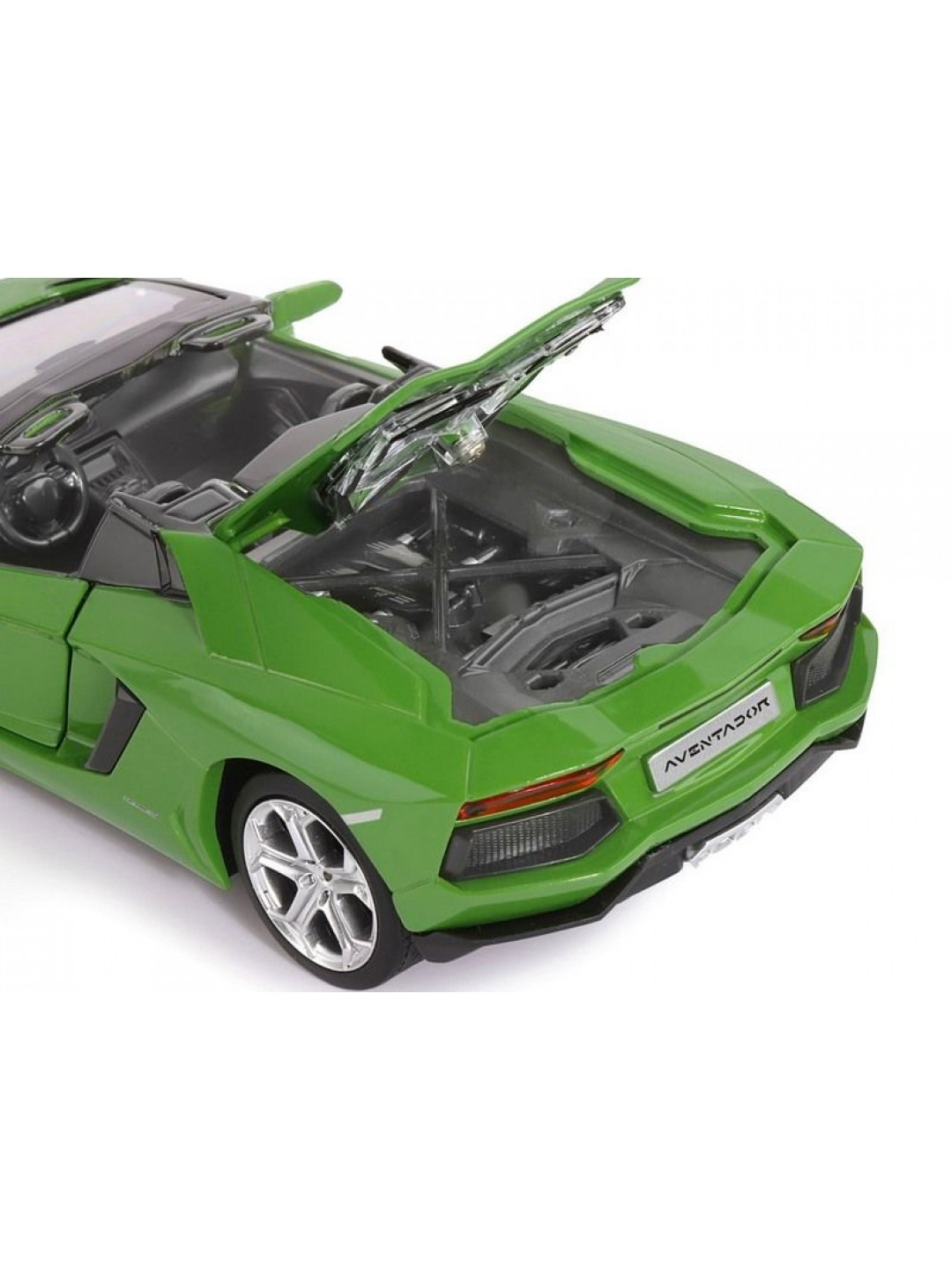 Машина "АВТОПАНОРАМА" Lamborghini Aventador Roadster-OPEN, зеленый, 1/24, в/к 24,5*12,5*10,5 см