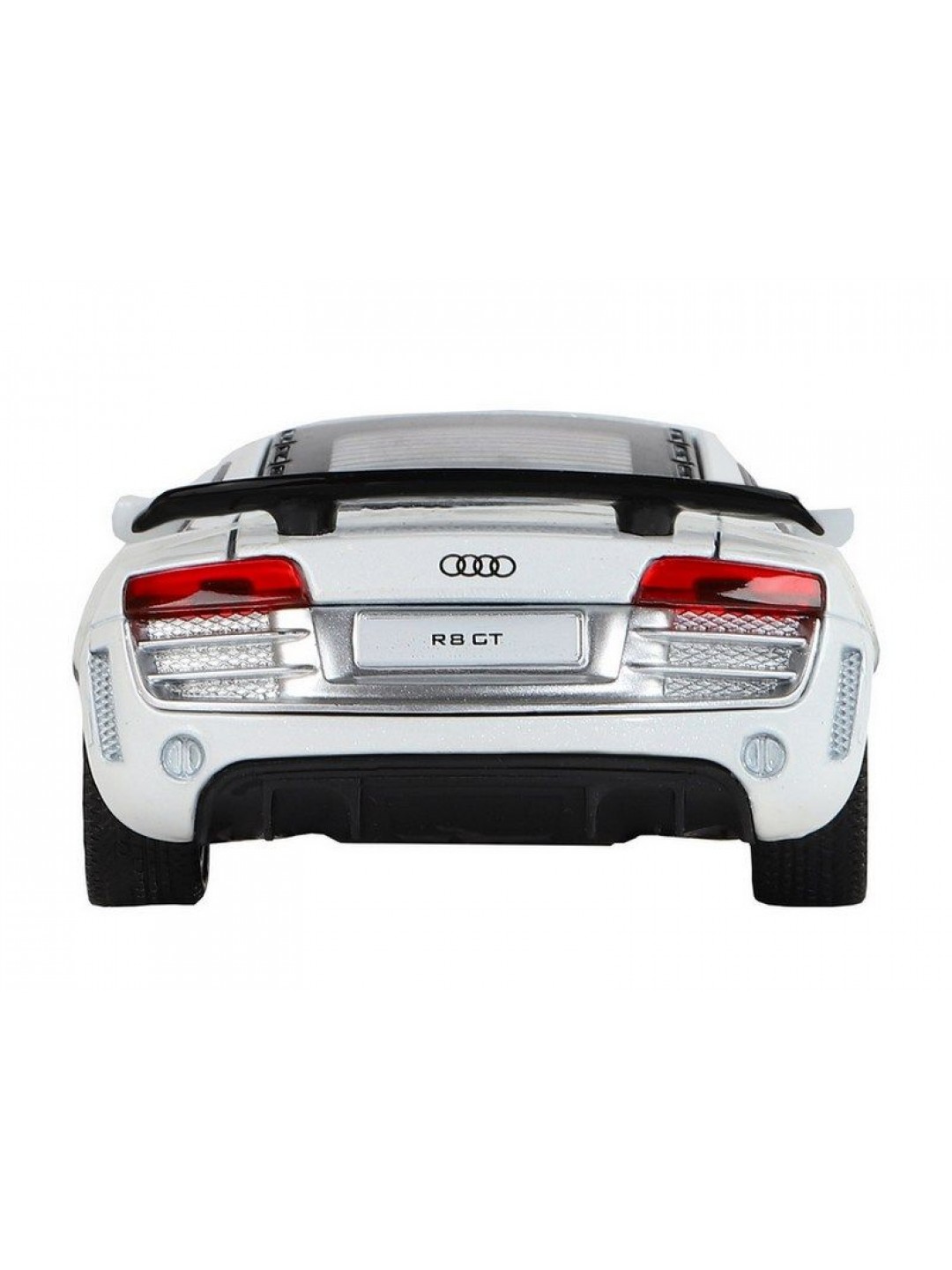 Машина "АВТОПАНОРАМА" Audi R8 GT, белый, 1/32, свет, звук, инерция, в/к 17,5*13,5*9 см