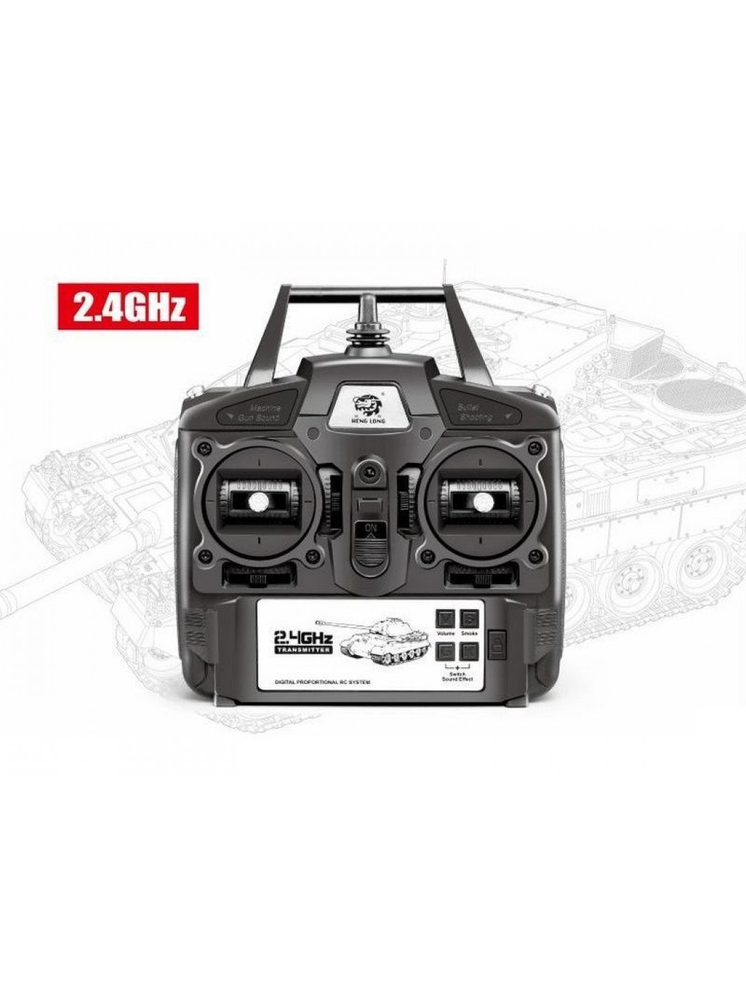Радиоуправляемый танк Heng Long King Tiger (башня Henschel) Professional V6.0  2.4G 1/16 RTR