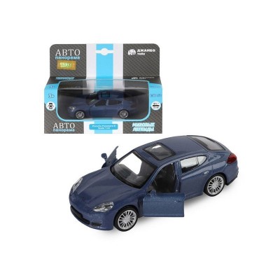 Машина "АВТОПАНОРАМА" Porsche Panamera S, синий, 1/43, инерция, в/к 17,5*12,5*6,5 см