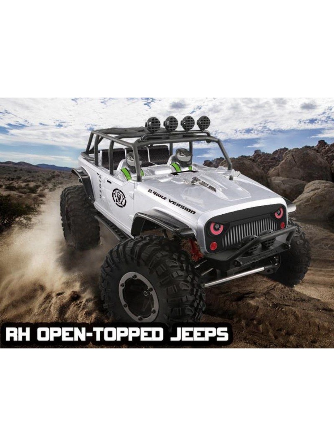 Радиоуправляемый краулер Remo Hobby Open-Topped Jeeps 4WD 2.4G 1/10 RTR