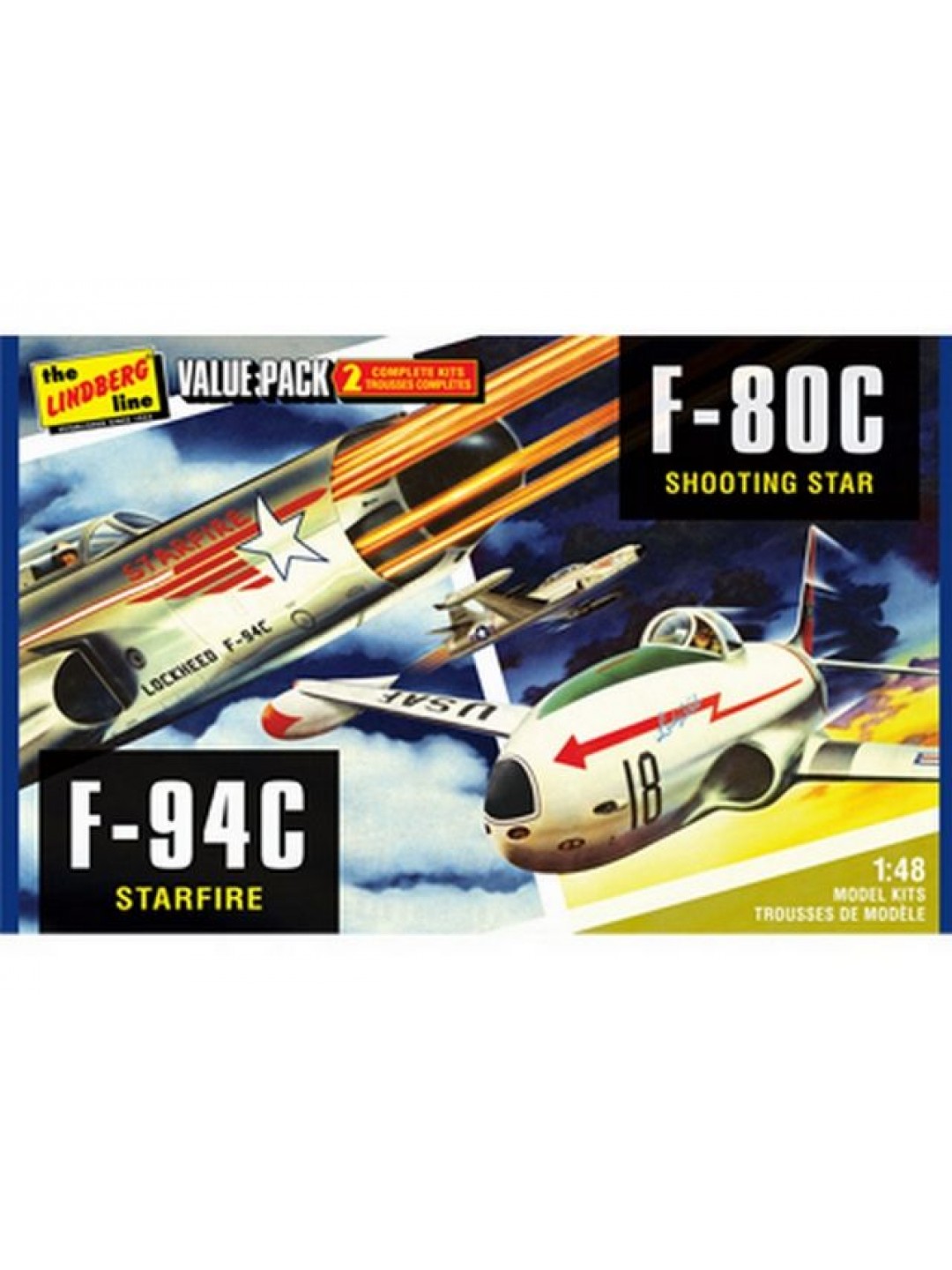 Склеиваемая модель Hawk Lindberg 1/48 2 pack US Korean War Fighte