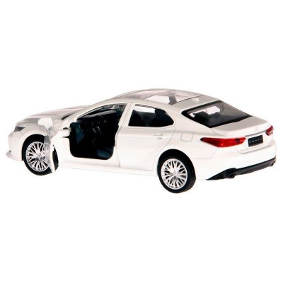Машина "АВТОПАНОРАМА" Toyota Camry, белый, 1/43, откр. двери, инерция, в/к 17,5*12,5*6,5 см