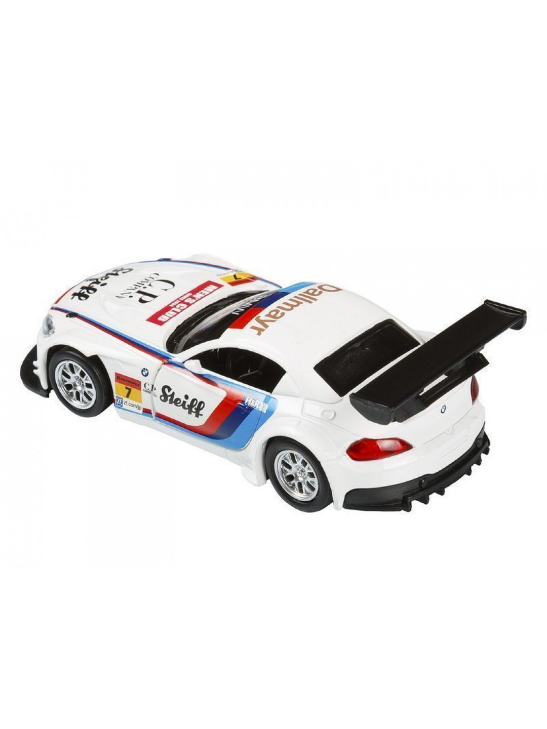 Машина "АВТОПАНОРАМА" BMW Z4 GT3, 1/38, белый, инерция, откр. двери, в/к 17,5*12,5*6,5 см
