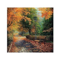 Картина по номерам 30х30 В осеннем парке (17 цветов) Картина по номерам 30х30 В осеннем парке (17 цветов)