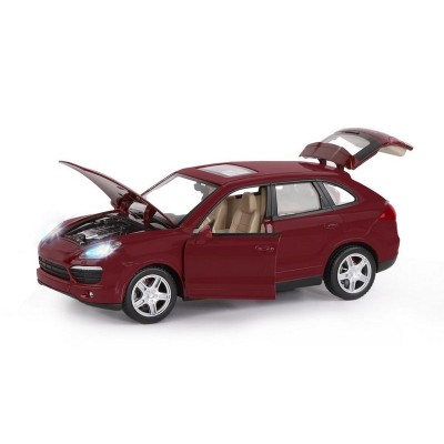 Машина "АВТОПАНОРАМА" Porsche Cayenne S, бордовый, 1/24, в/к 24,5*12,5*10,5 см