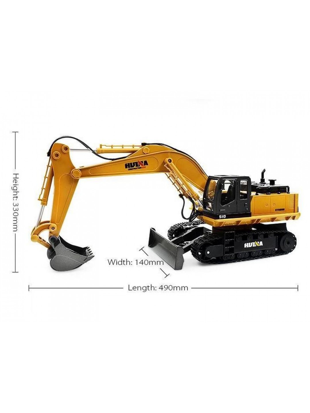 Радиоуправляемый экскаватор HUI NA TOYS 2.4G 11CH 1/16 RTR