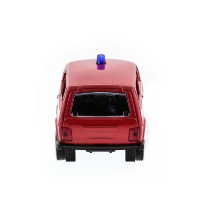 Машина "АВТОПАНОРАМА" инерц. ВАЗ 2121 1/50, в/к 12*7*5,5 см, красная
