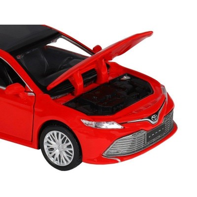 Машина "АВТОПАНОРАМА" Toyota Camry, красный, 1/32, свет, звук, инерция, в/к 17,5*13,5*9 см