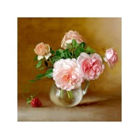 Алмазная мозаика 30х30 БУЗИН. ЛЕТНИЙ ДЕНЬ (26 цветов)