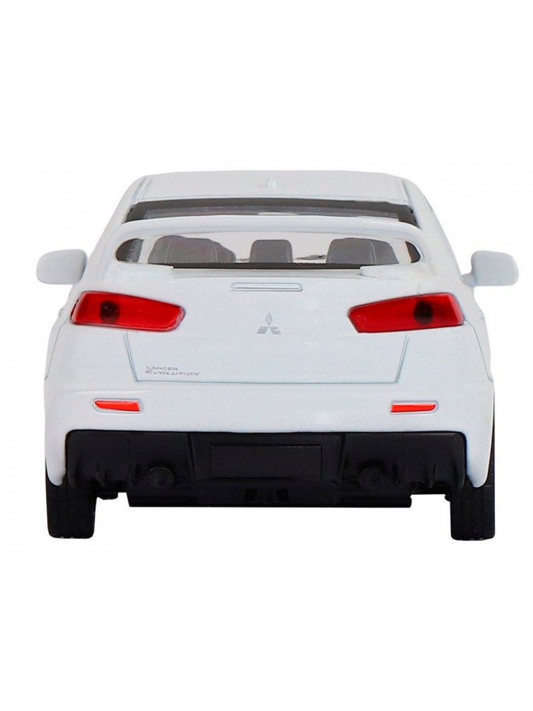 Машина "АВТОПАНОРАМА" Mitsubishi Lancer Evolution, белый, 1/41, откр. двери, в/к 17,5*12,5*6,5 см