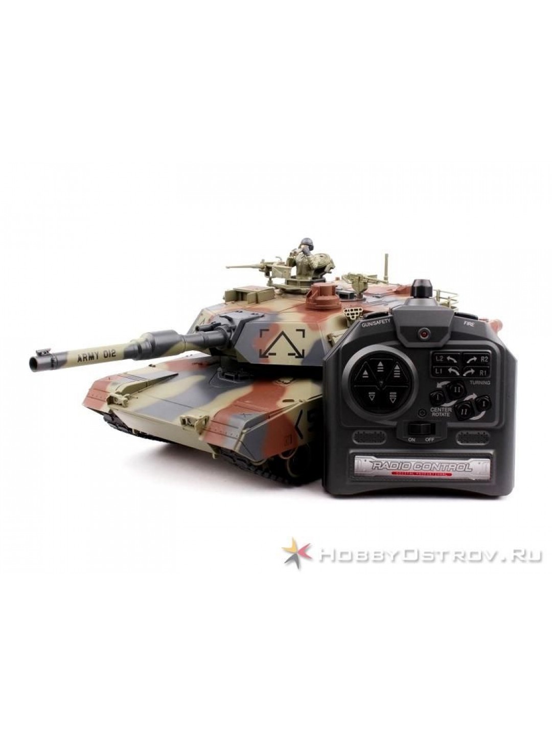 Р/У танк Huan Qi 1:28 M1A2 Abrams, 27/40МГц, стреляет шариками