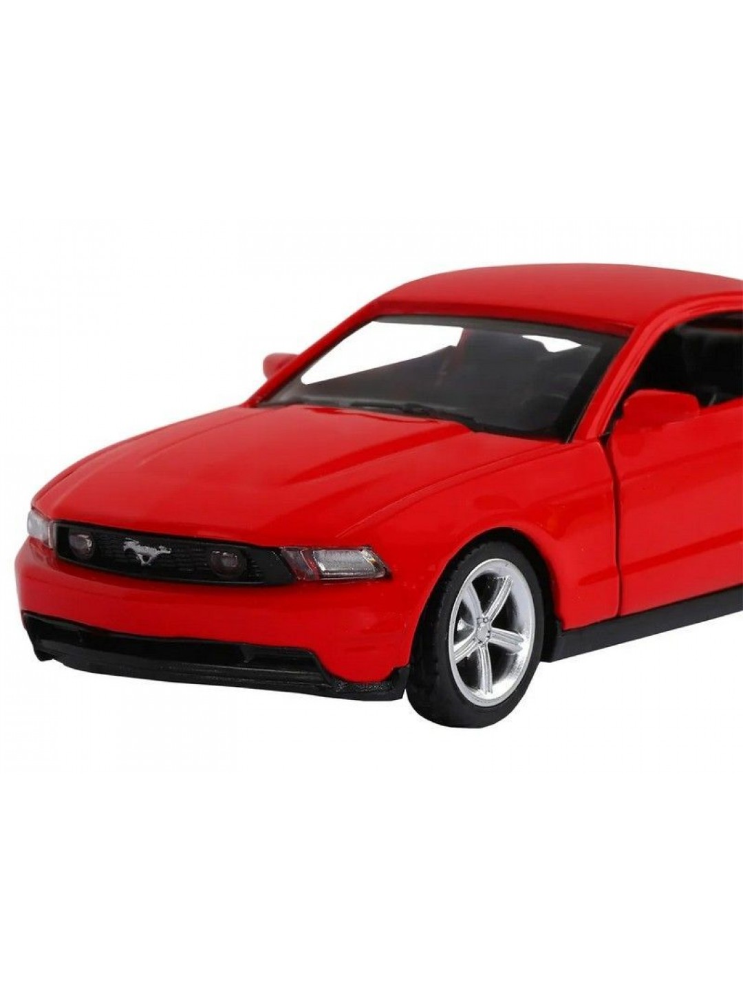 Машина "АВТОПАНОРАМА" Ford Mustang GT, красный, 1/43, инерция, откр. двери, в/к 17,5*12,5*6,5 см