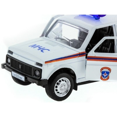 Машина "АВТОПАНОРАМА" инерц. ВАЗ 2121 1/50, в/к 12*7*5,5 см, белая