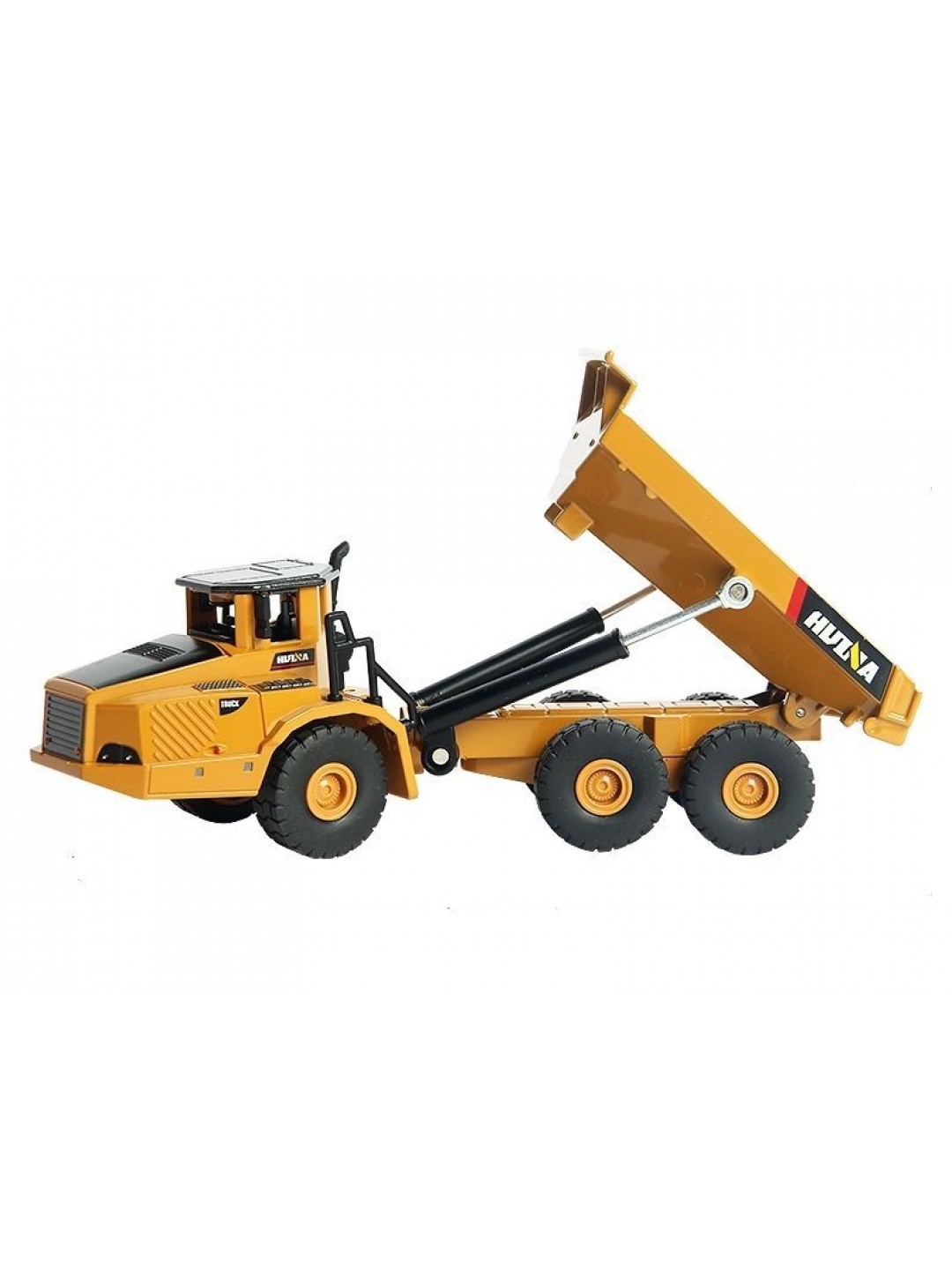 Металлический экскаватор с ковшом + самосвал HUI NA TOYS 1/50