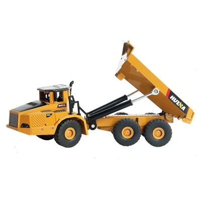 Металлический экскаватор с ковшом + самосвал HUI NA TOYS 1/50