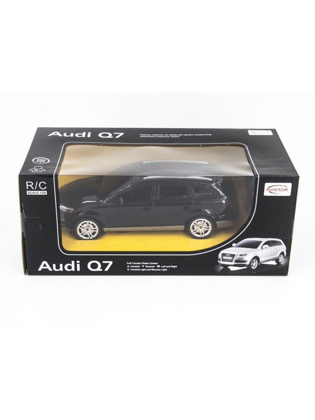 Р/У машина Rastar Audi Q7 1:24, цвет чёрный 27MHZ