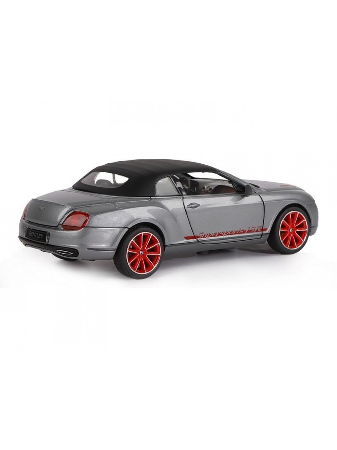 Машина "АВТОПАНОРАМА" Bentley Continental Supersports ISR, серый мет, 1/24, в/к 24,5*12,5*10,5 см