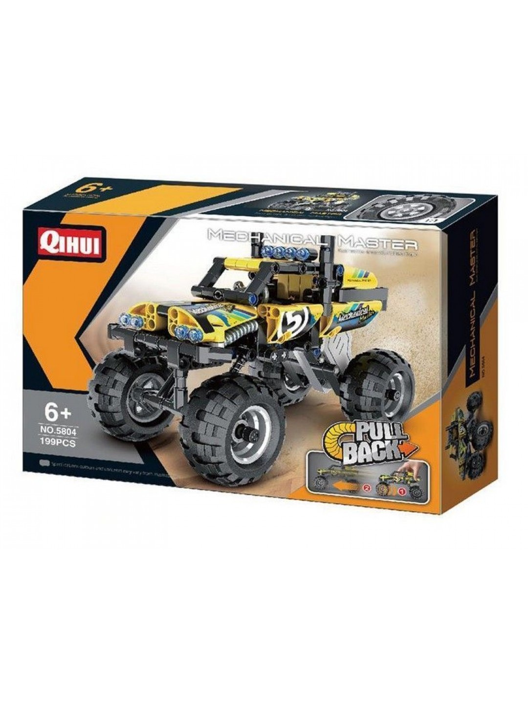 Конструктор Qihui Mechanical Master Монстр-трак Киборг совместим с QH5803, инерц. (199 деталей)