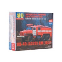 Сборная модель AVD Пожарная цистерна АЦ-40 (4320) ПМ-102В, 1/43 Сборная модель AVD Пожарная цистерна АЦ-40 (4320) ПМ-102В, 1/43