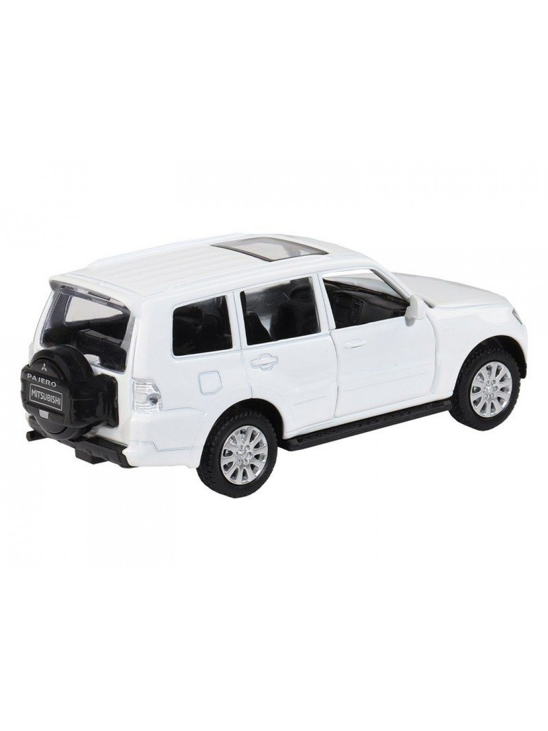 Машина "АВТОПАНОРАМА" Mitsubishi Pajero 4WD Tubro, белый, 1/43, инерция, в/к 17,5*12,5*6,5 см