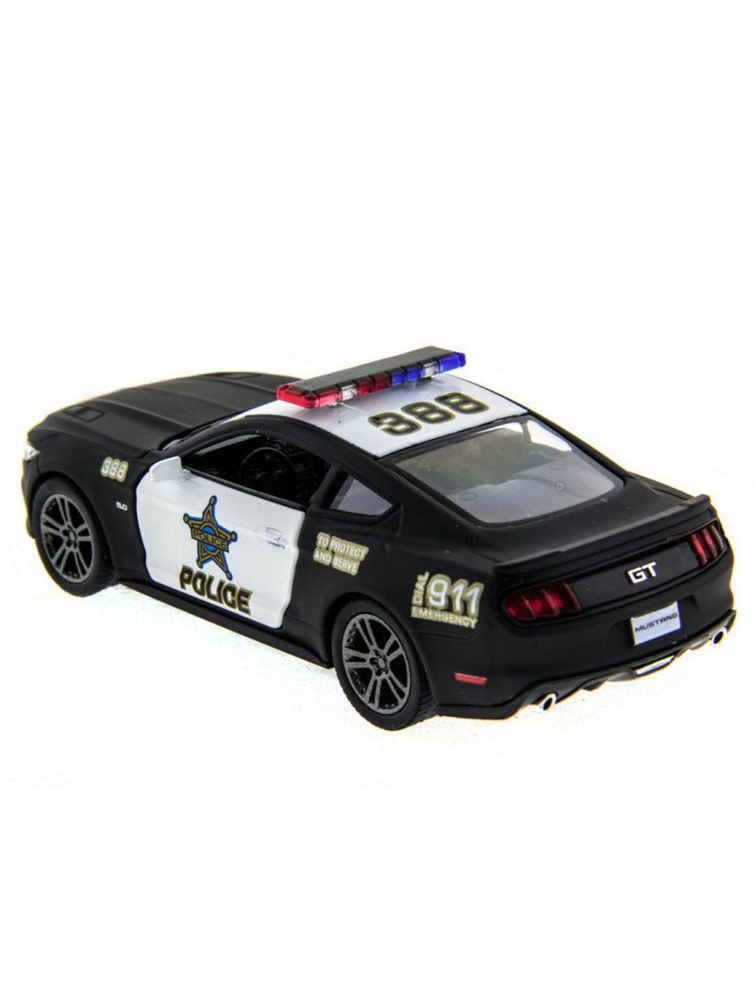 Машина Kinsmart 1:38 Ford Mustang GT 2015 (Police) инерция (1/12шт.) б/к