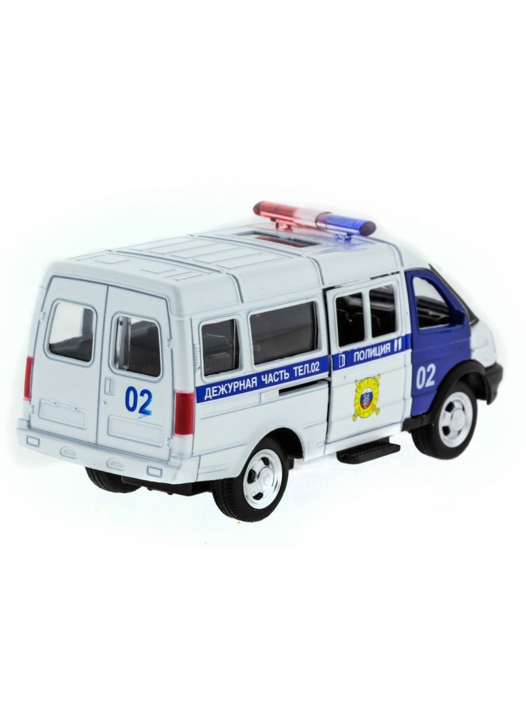 Машина "АВТОПАНОРАМА" инерц. "ГАЗель"(полиция) 1/50, в/к 14,5*8*5,5 см