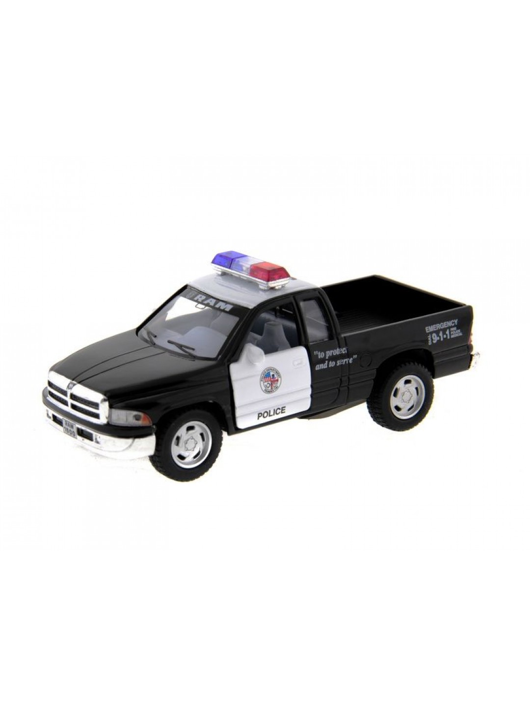 Машина Kinsmart 1:44 Dodge RAM Police инерция (1/12шт.) б/к
