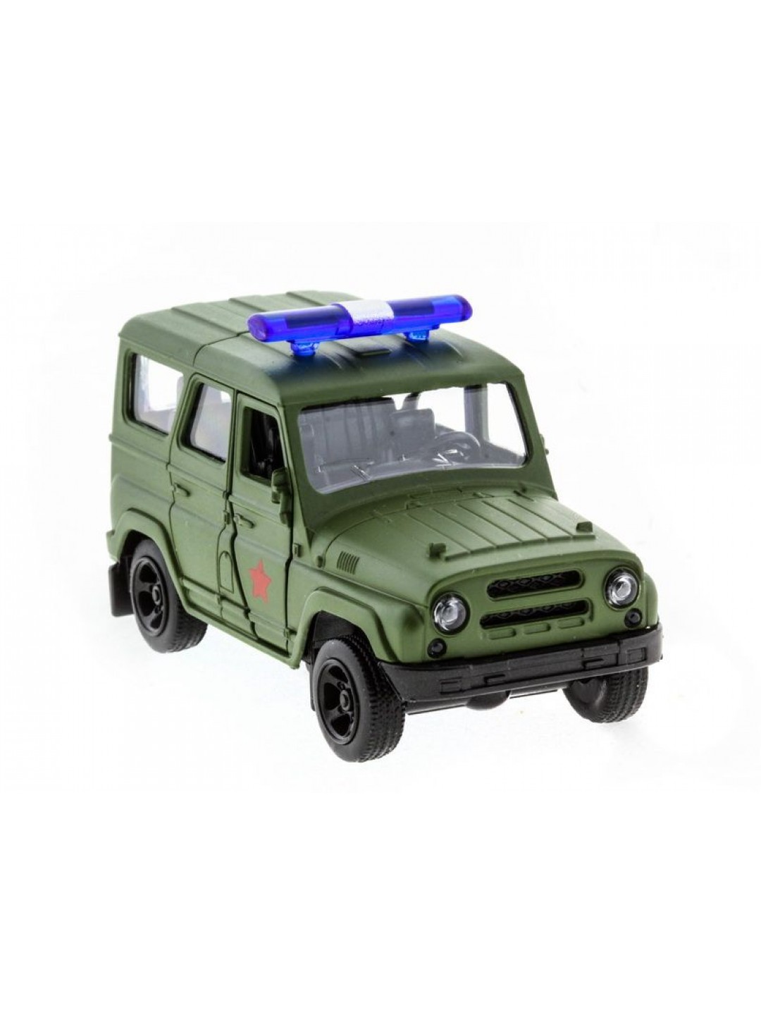 Машина "АВТОПАНОРАМА" инерц. УАЗ (армия) 1/50, в/к 12*7*5,5 см