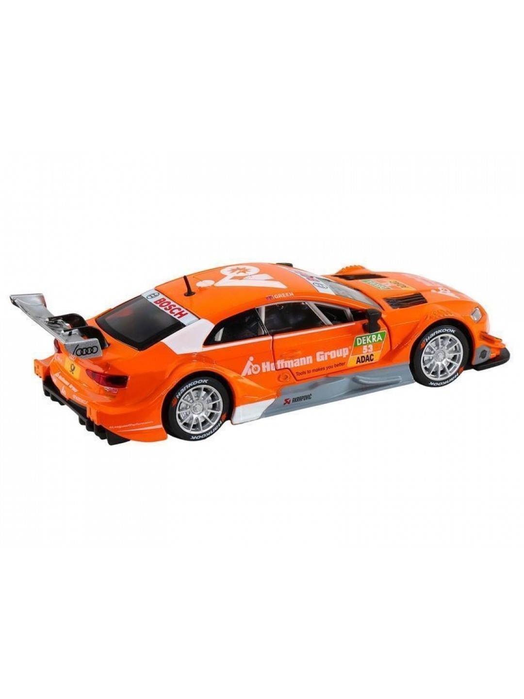 Машина "АВТОПАНОРАМА" Audi RS 5 DTM,оранжевый, 1/32, свет, звук, инерция, в/к 17,5*13,5*9 см