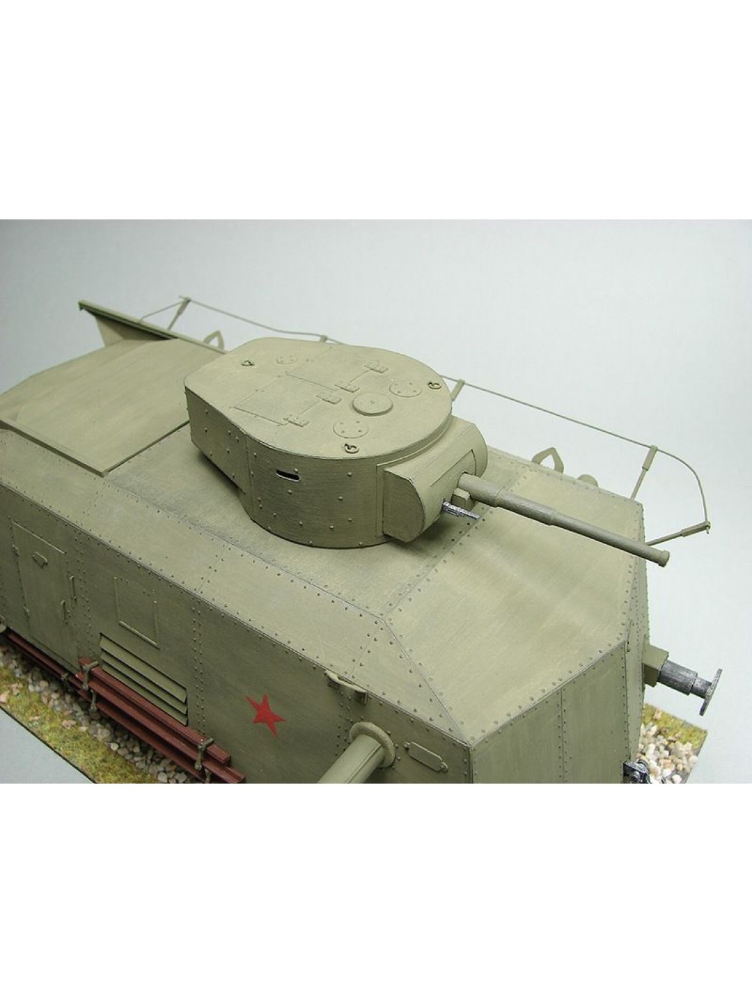 Сборная картонная модель Shipyard тяжелая бронедрезина BDT (№44), 1/25