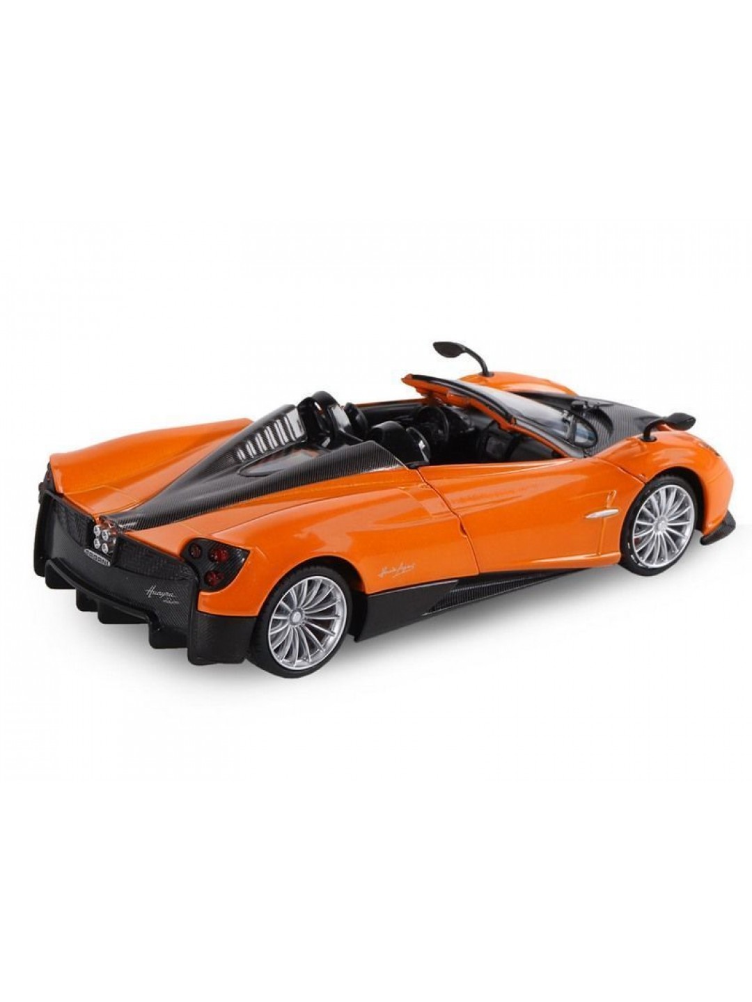 Машина "АВТОПАНОРАМА" Pagani Huayra Roadster, оранжевый, 1/24, свет, звук, в/к 24,5*12,5*10,5 см