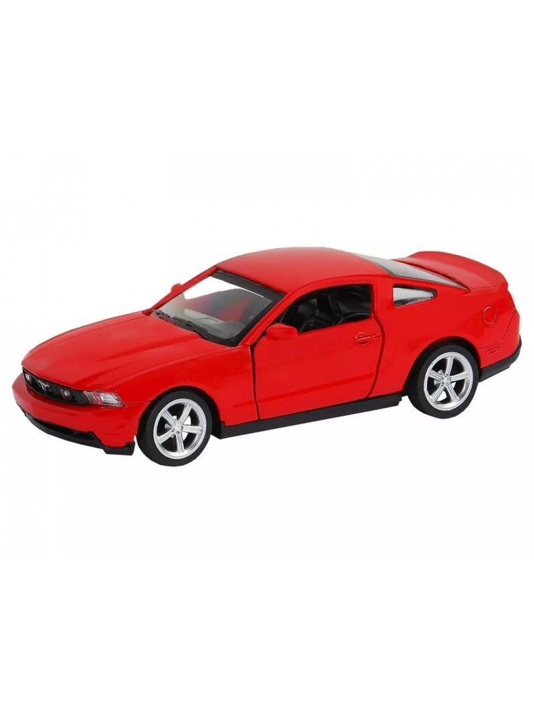 Машина "АВТОПАНОРАМА" Ford Mustang GT, красный, 1/43, инерция, откр. двери, в/к 17,5*12,5*6,5 см