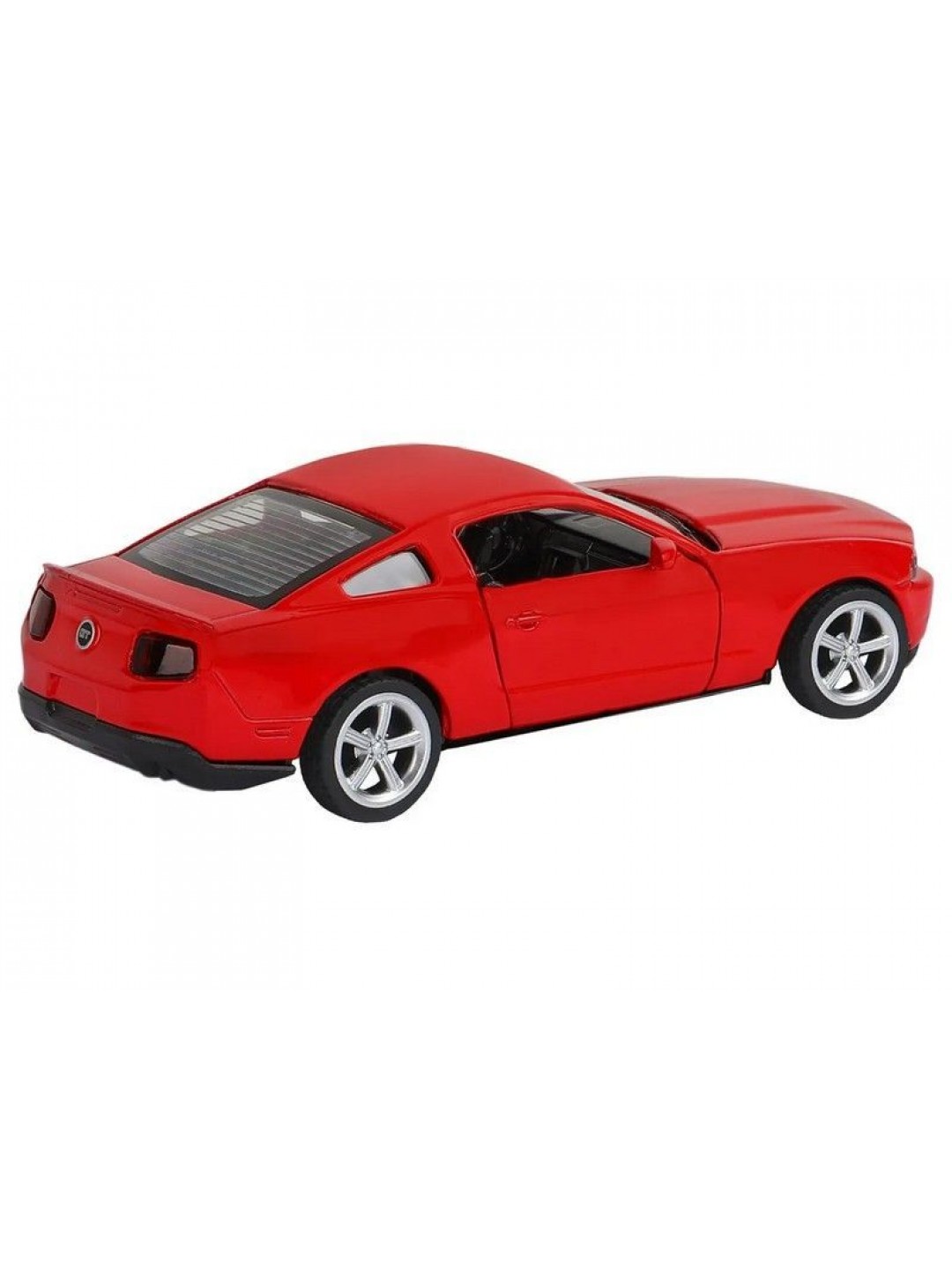Машина "АВТОПАНОРАМА" Ford Mustang GT, красный, 1/43, инерция, откр. двери, в/к 17,5*12,5*6,5 см