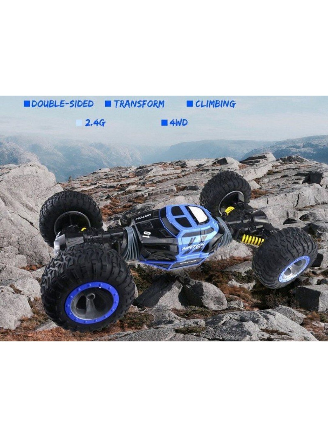 Радиоуправляемая машинка-перевертыш Hyper 2.4G 1/12 RTR (синяя) + Ni-Mh и З/У