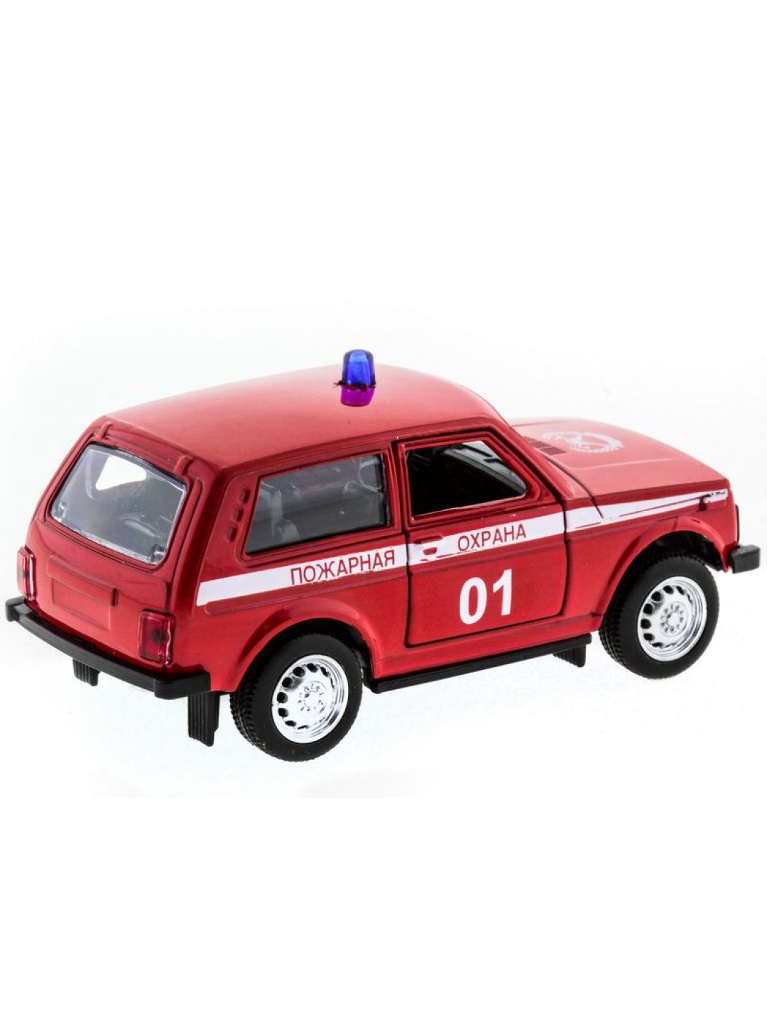 Машина "АВТОПАНОРАМА" инерц. ВАЗ 2121 1/50, в/к 12*7*5,5 см, красная