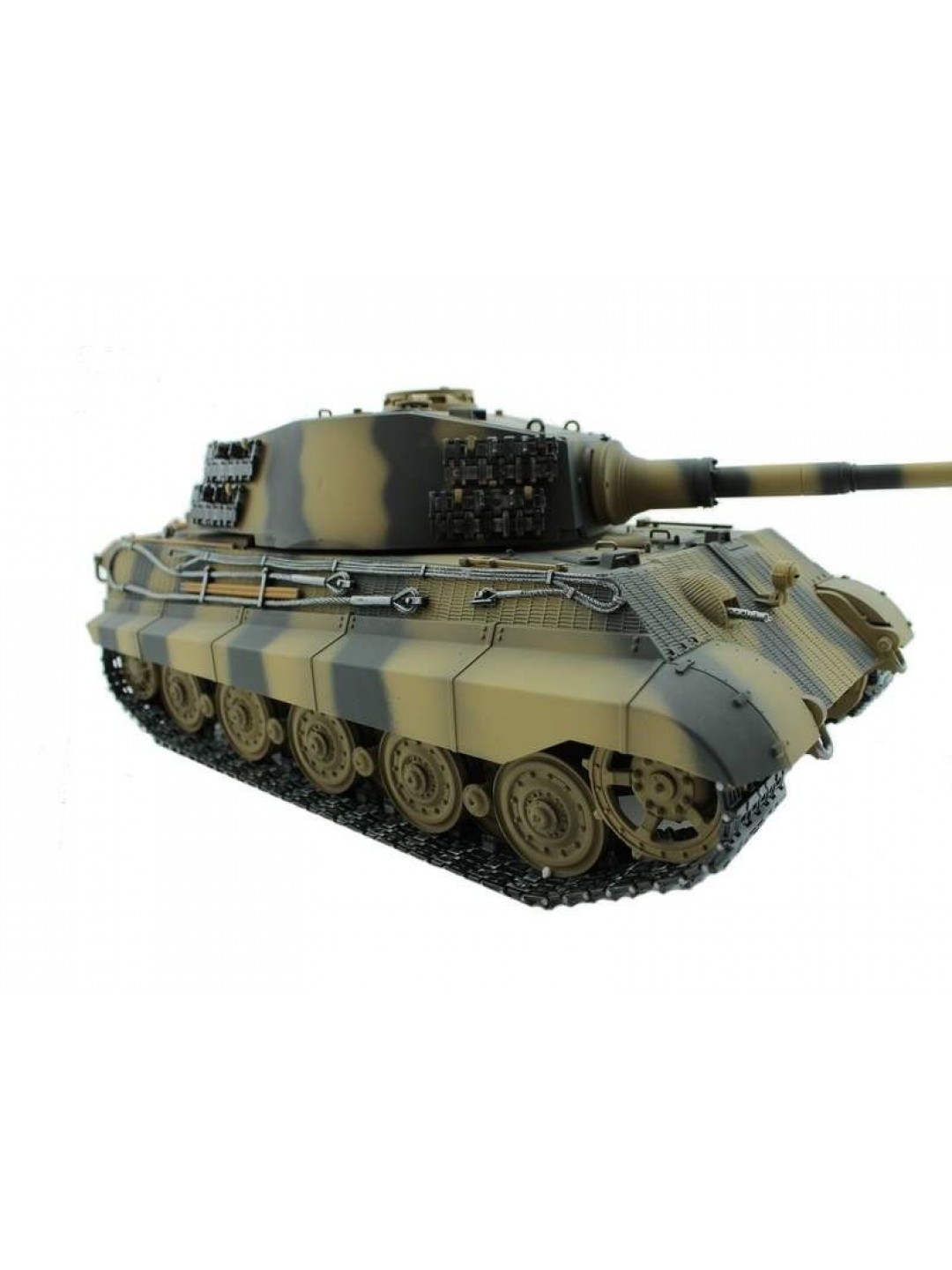 Р/У танк Torro King Tiger (башня Henschel) 1/16 2.4G, ВВ-пушка, деревянная коробка