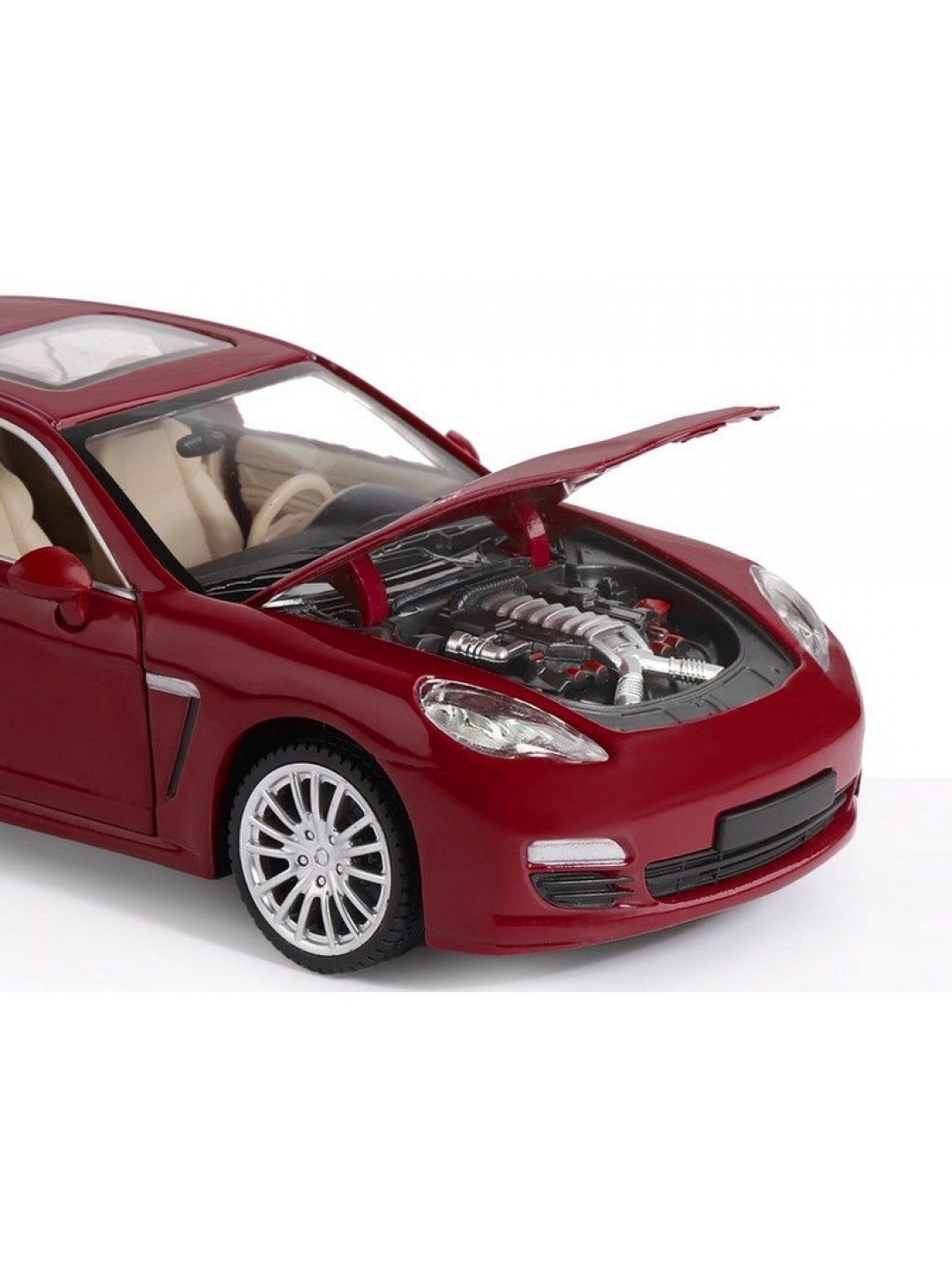 Машина "АВТОПАНОРАМА" Porsche Panamera S, красный, 1/24, в/к 24,5*12,5*10,5 см