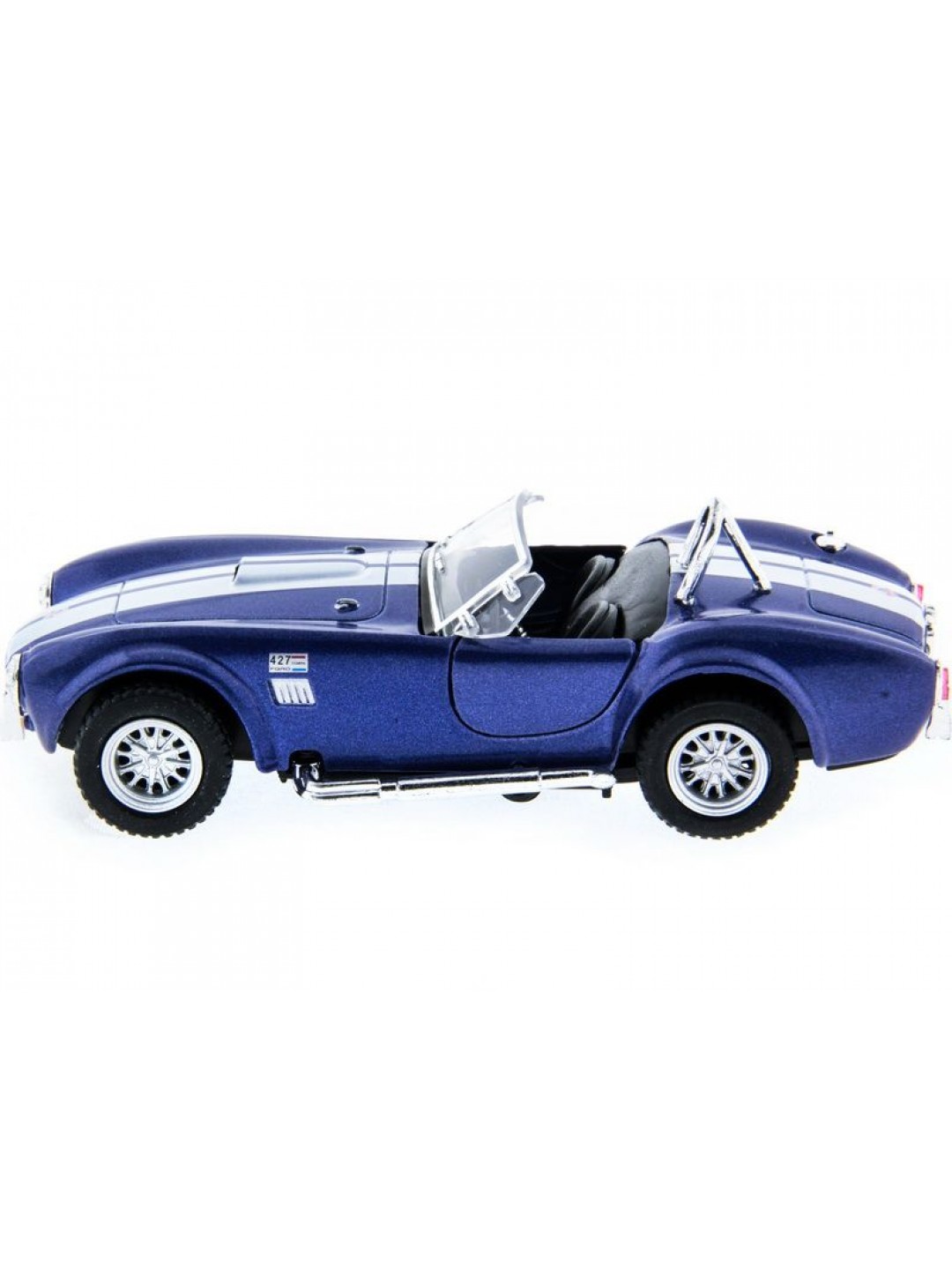 Машина Kinsmart Shelby Cobra 427 1965 инерция (1/12шт.) 1:32 б/к