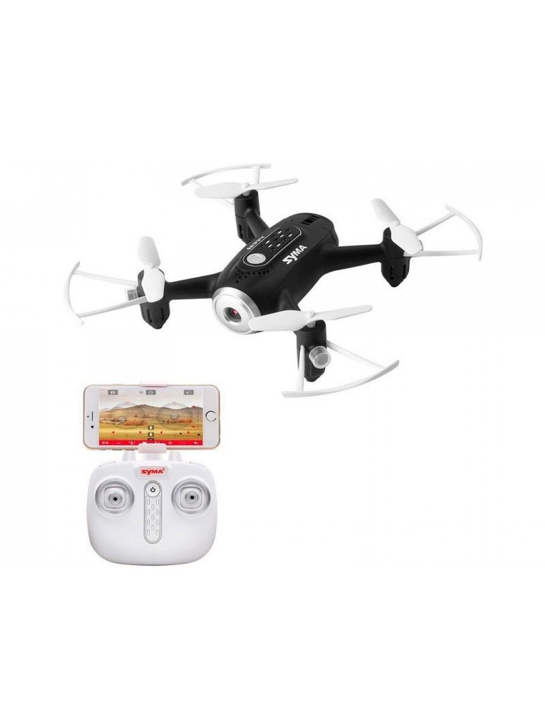 Р/У квадрокоптер Syma X22W с FPV трансляцией Wi-Fi, камера 0,3 Мп, 2.4G RTF