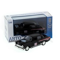 Машина "АВТОПАНОРАМА" инерц. ГАЗ-21 (ралли) 1/43, в/к 14*7*5,5 см