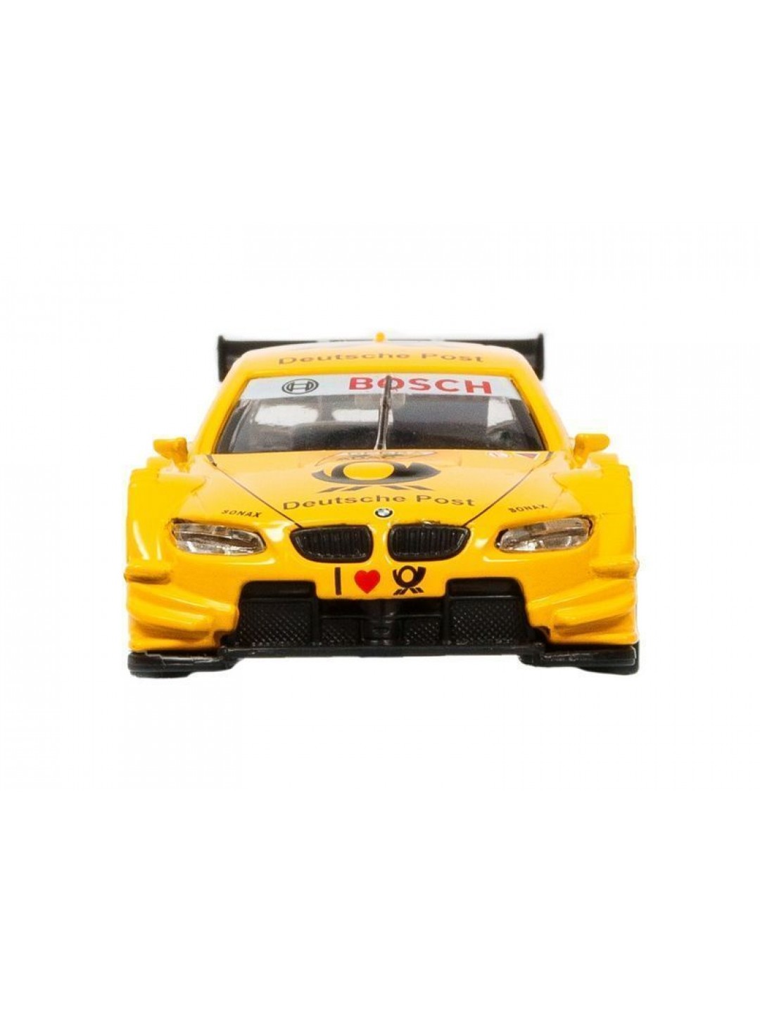 Машина "АВТОПАНОРАМА" BMW M3 DTM, желтый, 1/42, инерция, в/к 17,5*12,5*6,5 см