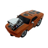 Р/У машина из серии "Muscle Сar" с гоночным Мотором 1/16 + свет + звук желтая