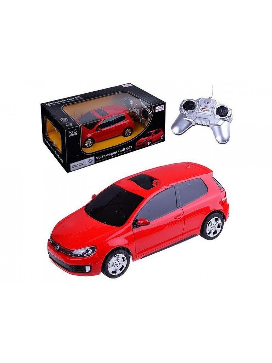 Р/У машина Rastar Volkswagen Golf GTI 1:24, цвет красный 27MHZ